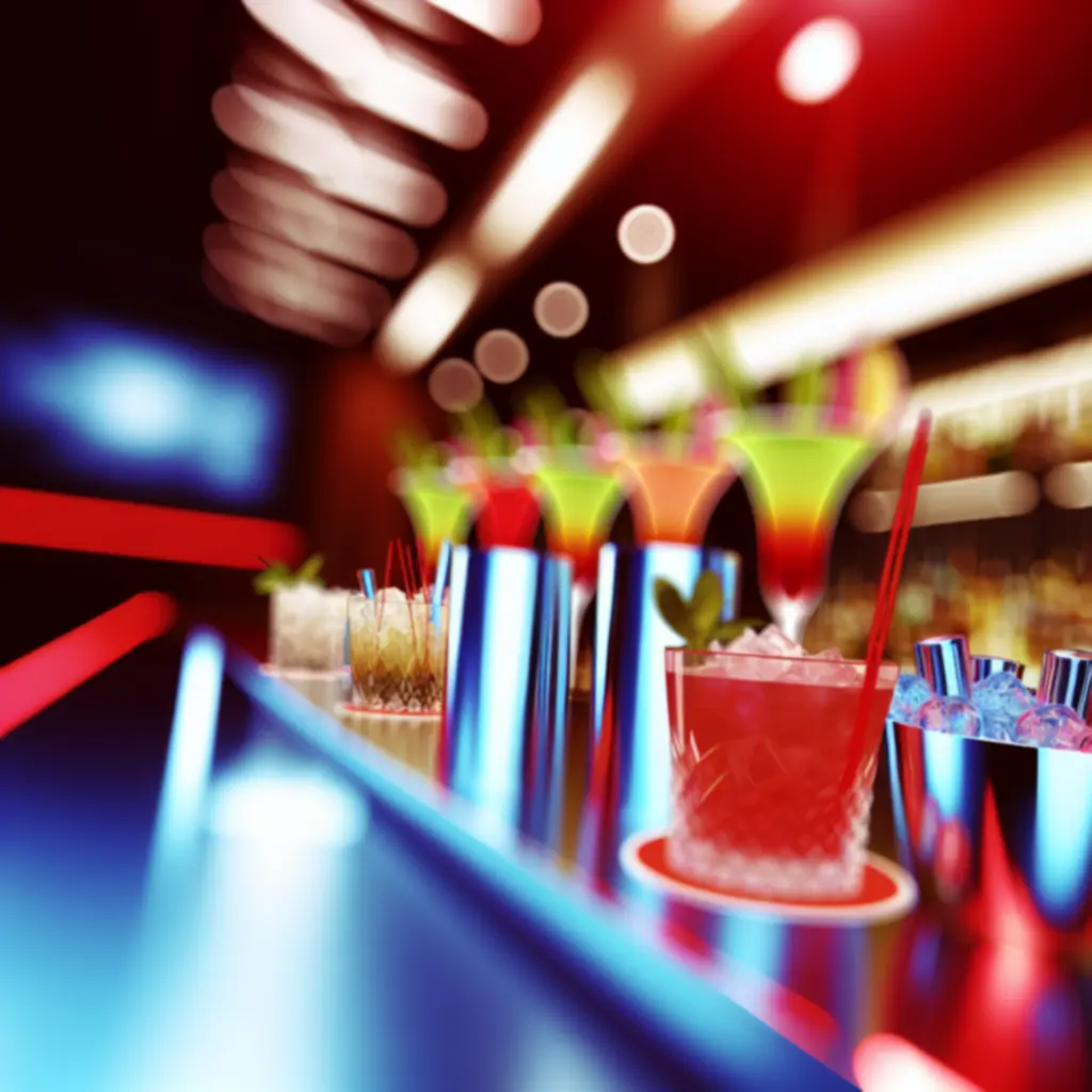 Kleurrijke cocktails tijdens happy hour