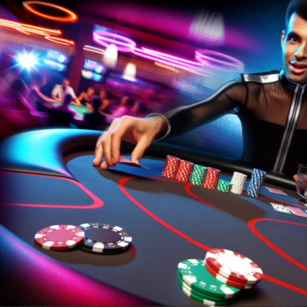 Pokerdealer van BlackTableAMS actief tijdens een avond